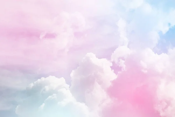 Cielo Colorido Color Pastel Con Fondo Nube — Foto de Stock