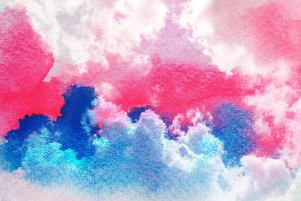 Abstrakte Aquarell Wolken Und Himmel Hintergrund — Stockfoto