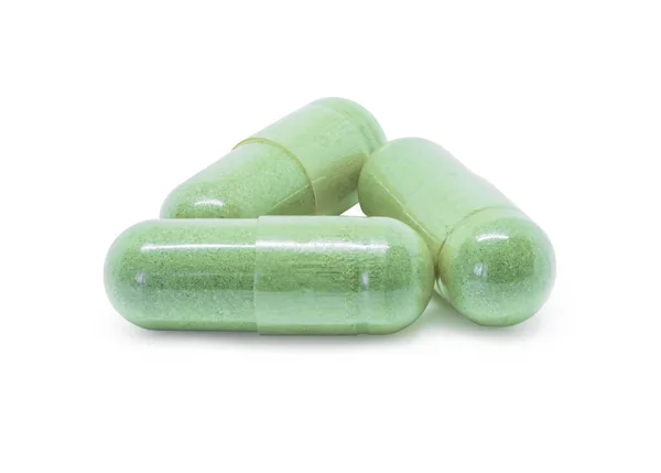 Capsula Alle Erbe Andrographis Paniculata Capsule Base Erbe Antipiretiche Isolate — Foto Stock