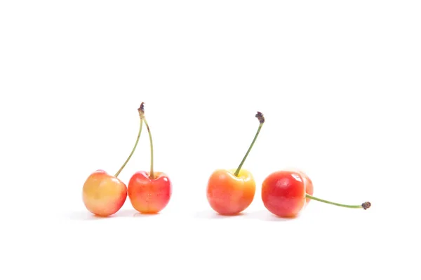Yellow sweet cherry isolate on white — Stock Photo, Image