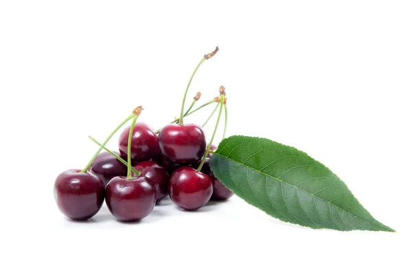 Sweet cherry isolerad på en vit bakgrund — Stockfoto