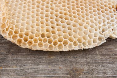 Balmumu petek arı kovanına vintage ahşap geri gelen bölümünü