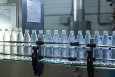Ham maden suyu şişelerde ve satırlarındaki portre