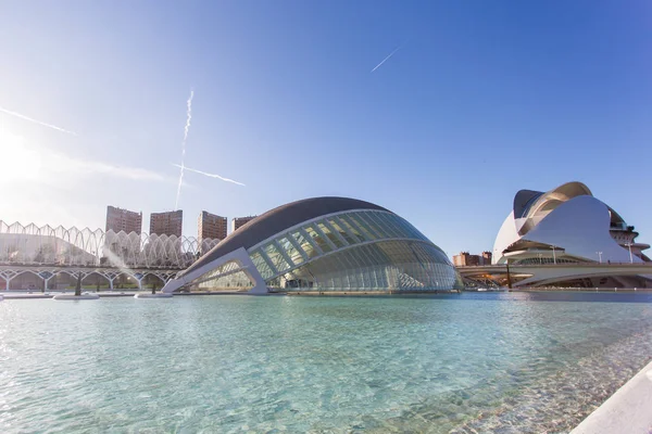 Valencia, İspanya, Ocak, 01, 2018, şehir sanat ve Bilimleri Valencia, İspanya bina Hemisferic.