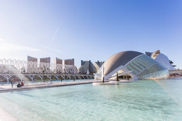Valencia, İspanya, Ocak, 01, 2018, şehir sanat ve Bilimleri Valencia, İspanya bina Hemisferic.