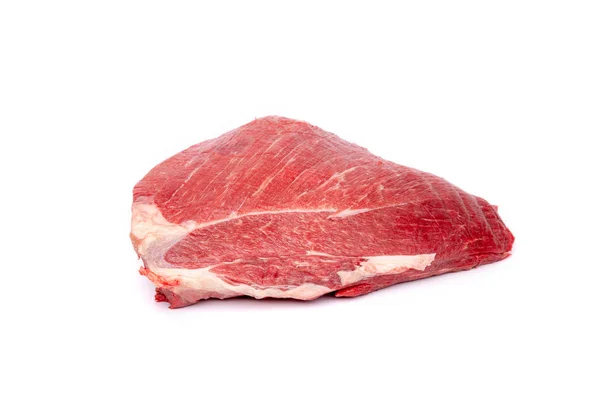 Pezzo di carne fresca di cavallo crudo isolato su sfondo bianco — Foto Stock