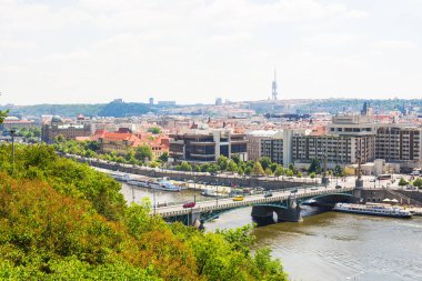 Bir yaz, Çek Cumhuriyeti Prag cityscape.