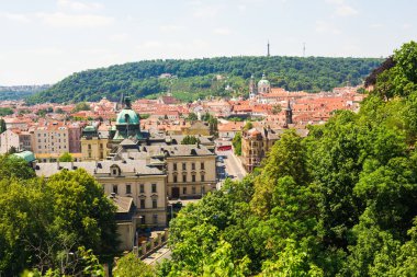 Bir yaz, Çek Cumhuriyeti Prag cityscape.