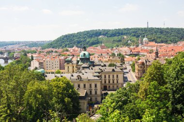 Bir yaz, Çek Cumhuriyeti Prag cityscape.