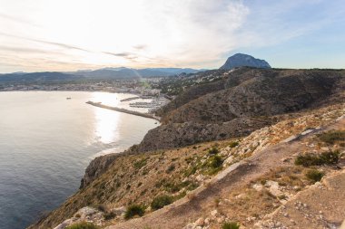 Javea Xabia köyü Akdeniz, Alicante, İspanya.