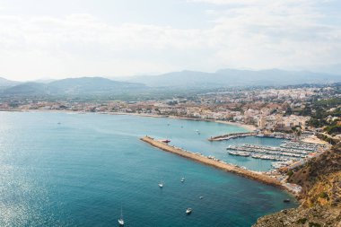 Javea Xabia köyü Akdeniz, Alicante, İspanya