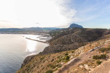 Javea Xabia köyü Akdeniz, Alicante, İspanya