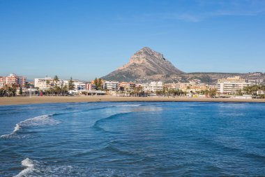 Javea Xabia köyü Akdeniz, Alicante, İspanya