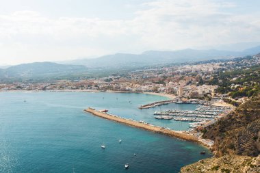 Javea Xabia köyü Akdeniz, Alicante, İspanya