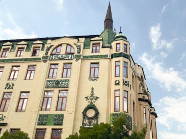 Sırbistan 'ın en eski otellerinden biri olan Moskova Oteli veya Belgrad' daki Moskva.