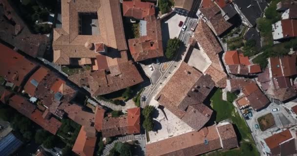 Video - záběry letecké dron panoramatický pohled Tagliocozzo, Aq. Itálie — Stock video