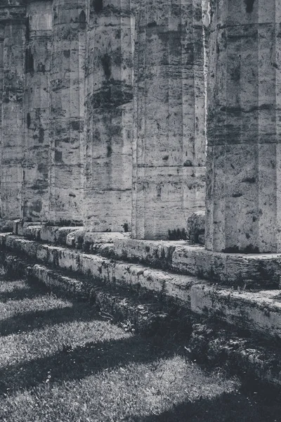 Archäologische Überreste Von Paestum Salerno Italien Ein Konzept Von Kultur — Stockfoto