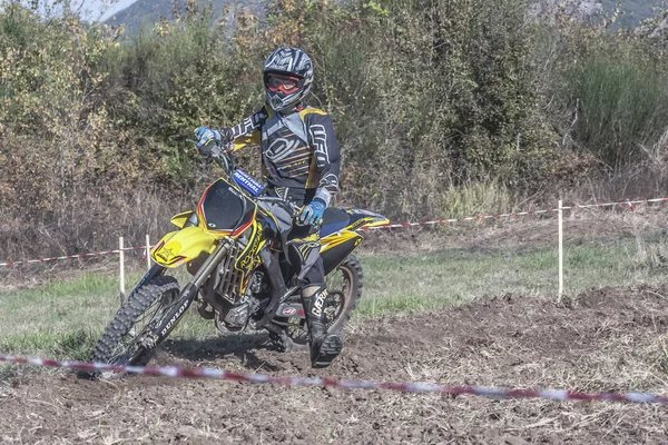 Potenza Talya Mart Motocross Şampiyonası Üzerinde Mart 2015 Brienza Talya — Stok fotoğraf