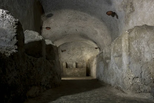 Catacombs Province Salerno Italy Europe Mean Concept — Stock Photo, Image