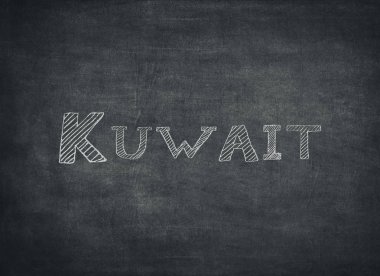 Kuveyt bir tahta üzerine yazılmış