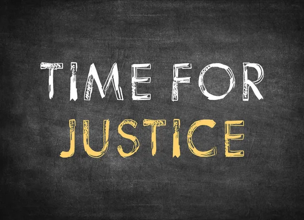 Czas dla sprawiedliwości — Zdjęcie stockowe
