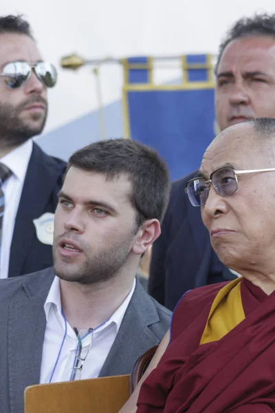 Scanzano Jonico-Matera-25 czerwca: Dalajlama w Basilicata na — Zdjęcie stockowe