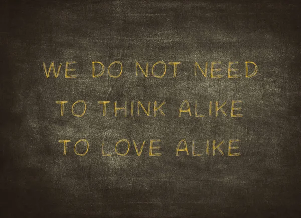 Birlikte aynı düşünün aşk sonsuza kadar her zaman tipografi