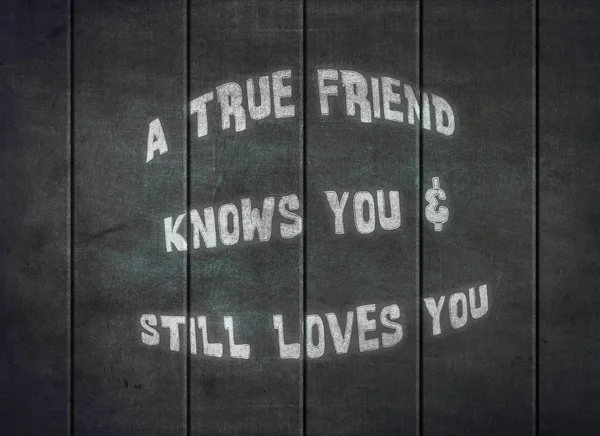 Sanna vänner förstå kärlek acceptera BFF typografi — Stockfoto