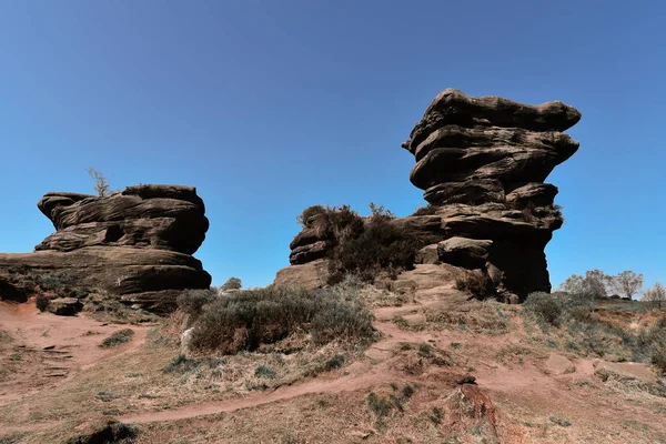 Brimham Rocks, nel North Yorkshire, nell'aprile 2019 — Foto Stock