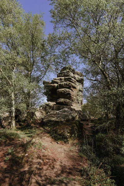 Brimham rocks, in North York, im April 2019 — Stockfoto