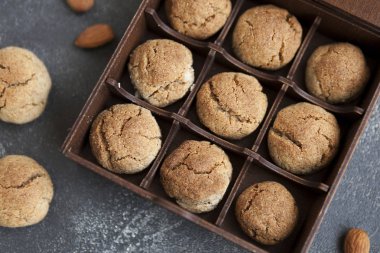 Bisküviler. Şekerli kurabiye. Ev yapımı pişirme..