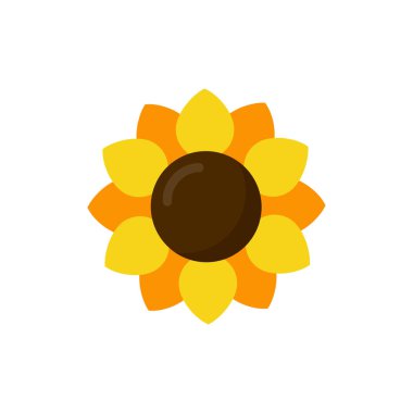 Bir çizgi film ayçiçeği vektör görüntü vektör görüntü