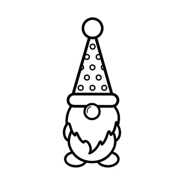 Noel cücesi ana hatları vektörü