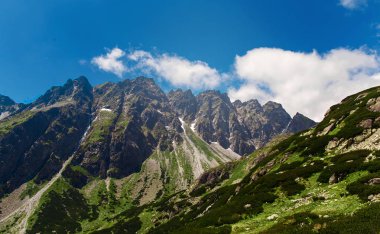 Dağ panoramik manzarası Slovakya