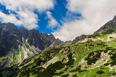 Güzel dağ manzarası. Yüksek tatras dağlar Slovakya