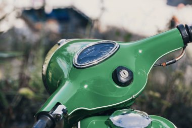 Vintage scooter bir parçası yakın yukarı