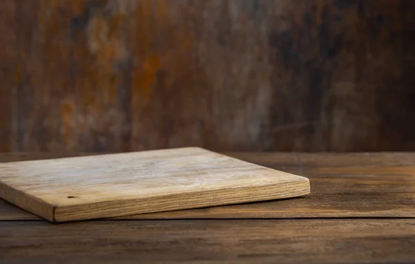 Mesa Cocina Con Tabla Cortar Vacía Para Montar Objeto — Foto de Stock