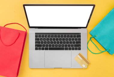 Ana Sayfa İnternet Alışveriş E-ticaret Kavramı üst görünümü