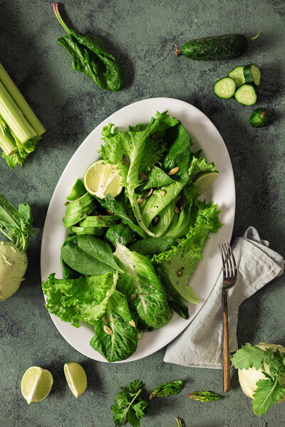 Плита здоровой веганской пищи с семенами овощей и орехов и зерновых культур
