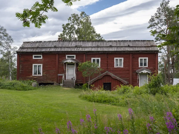 Zdobené Statek Forsa Frano Létě 2018 Hälsingland Švédsko — Stock fotografie