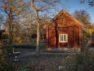 2018 sonbaharında İsveç'in Başkenti Stockholm'deki Skansen açık hava müzesinde geleneksel kırsal yazlık