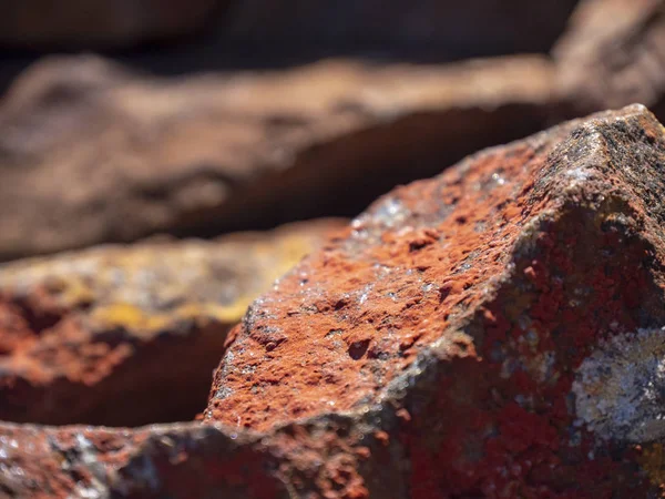 Roccia Scarto Lasciata Dopo Processo Separazione Del Minerale Rame Nella — Foto Stock