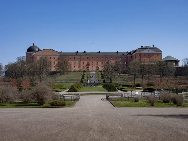 Veduta Del Castello Uppsala Dall Orto Botanico Dell Università Uppsala — Foto Stock
