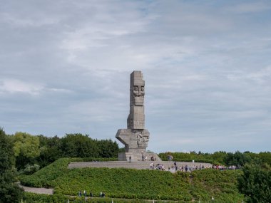 Polonya 'nın Gdansk kentindeki Westerplatte Yarımadası Sahil Güvenlik Anıtı (2019 yazı)