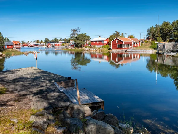 Fiskestugor Havskust Kuggoren Sommaren 2019 — Stockfoto