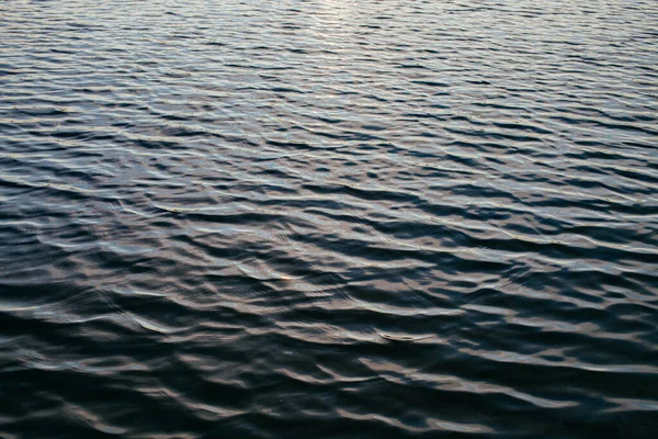 View Dark Rippled Lake Water Surface — Stock Photo, Image