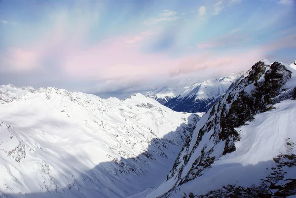 Alpes Montaña Austria Invierno Cubiertos Nieve — Foto de Stock
