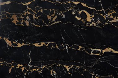 Nero Portoro, pahalı ve elit sarı damarlar siyah doğal taş mermer