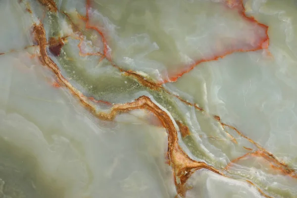 La superficie de ónix verde con venas rojas — Foto de Stock