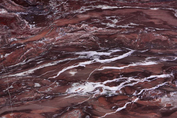 Kamień naturalny czerwony kwarcyt z białych żył, zwany kwarcyt Seqoia — Zdjęcie stockowe